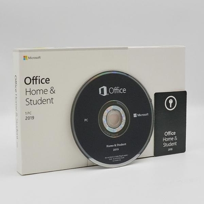 Σπίτι του Microsoft Office 2019 μέσων 4.7GB DVD και λιανικό κιβώτιο σπουδαστών PKC
